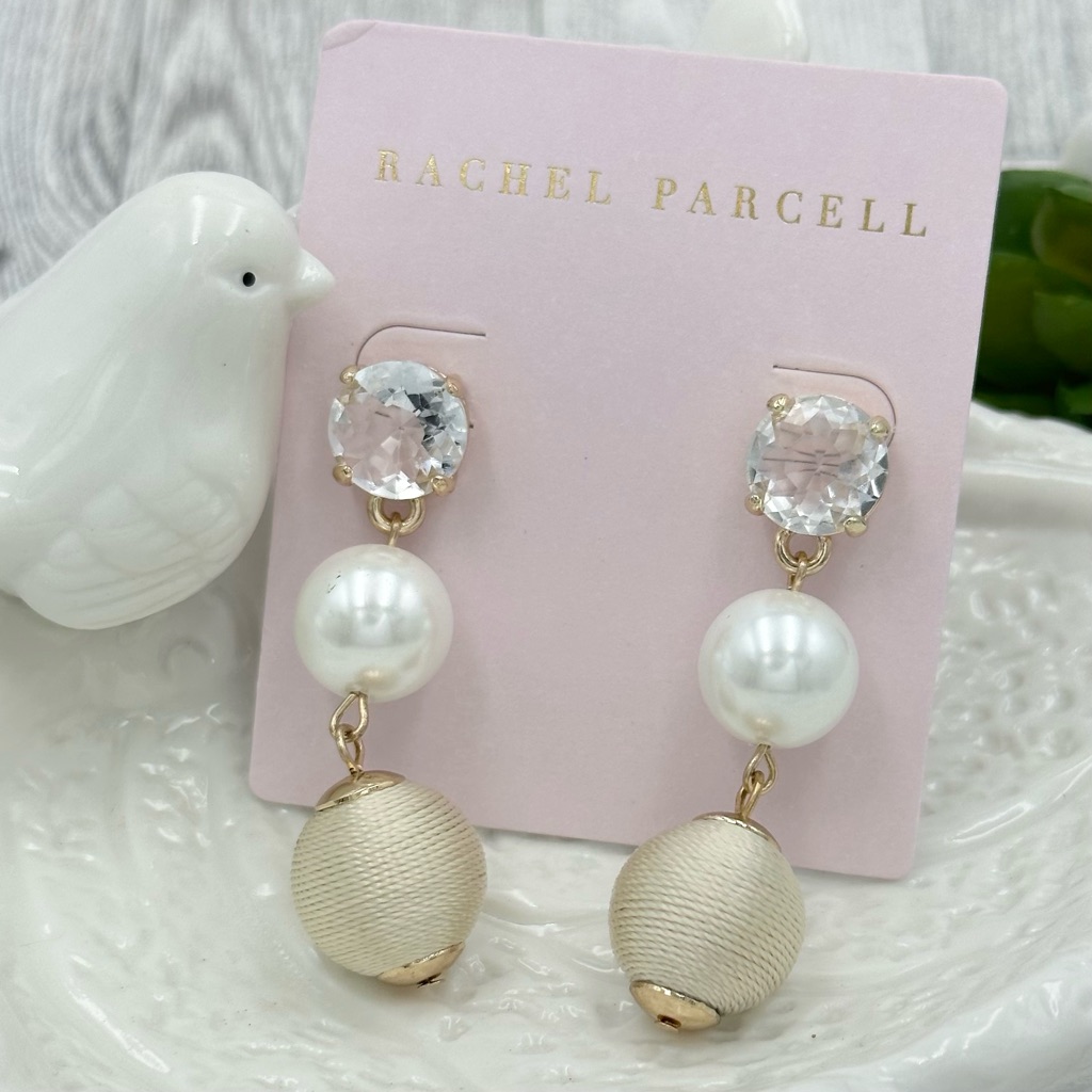 Rachel Parcell Nordstrom Pearl Bead Drop Earrings